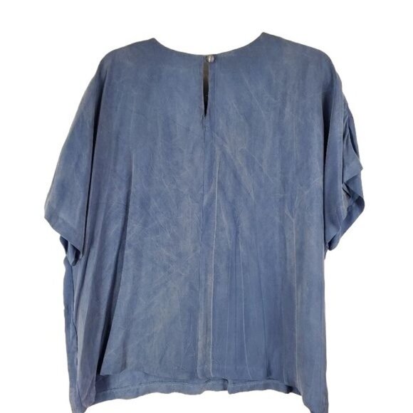 Vintage Saint Germain Paris rayon doleman sleeve top - Picture 5 of 7